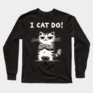 I Cat do Confident Tattoo Cat Long Sleeve T-Shirt